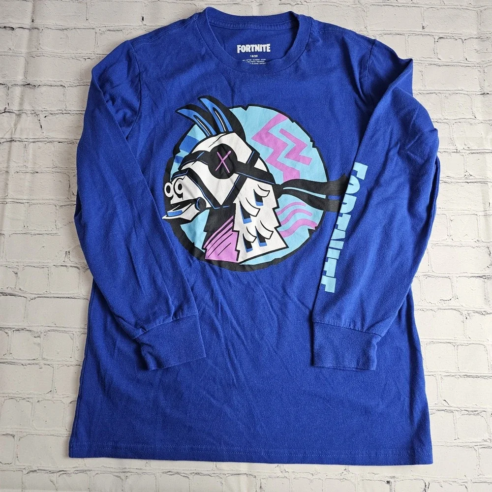 Fortnite Mad Engine‎ Hoodie Long Sleeve T-Shirt (Lot Of 2) YOUTH Kids 18-20 Boys